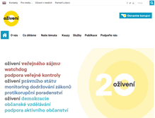 Tablet Screenshot of oziveni.cz